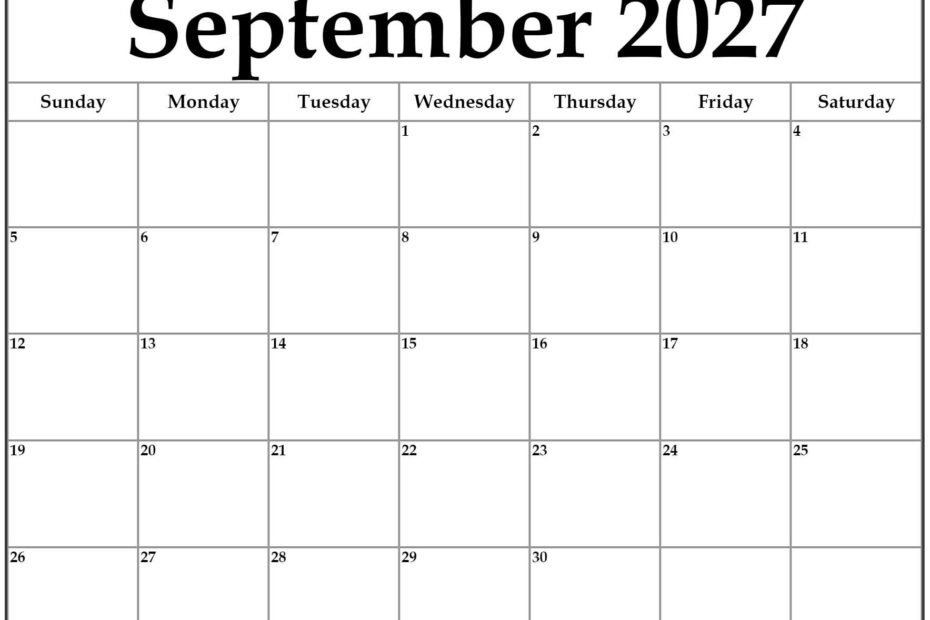 Download Your September 2027 Calendar for Easy and Organized Planning 82 September 2027 calendar b3 1