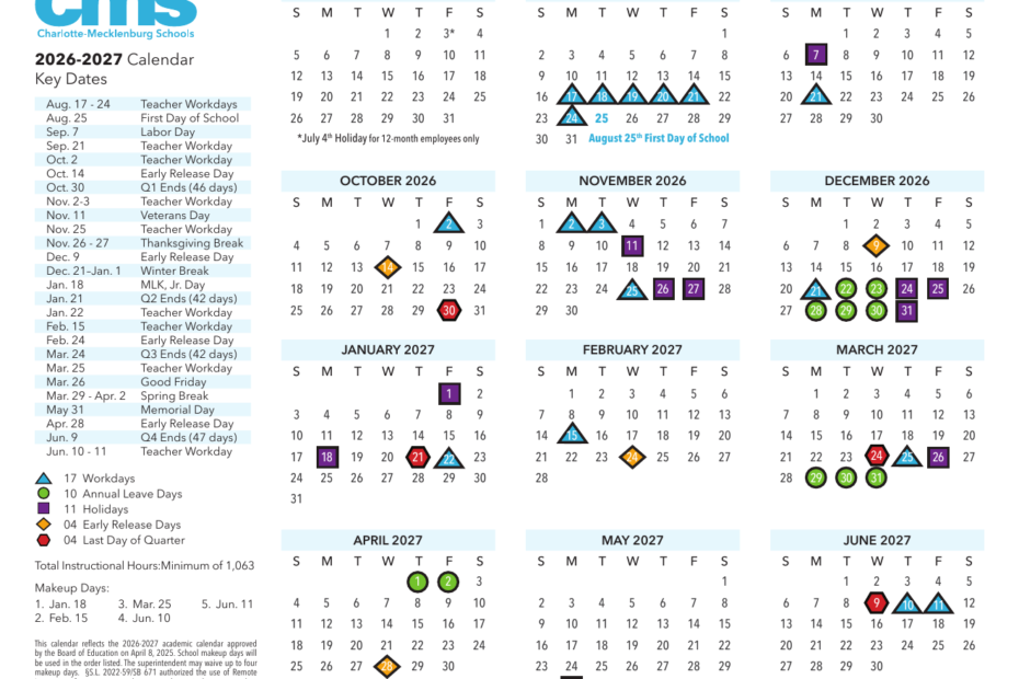 Key Academic Deadlines and Events to Know for NC State’s 2027 School Year 103 charlotte mecklenburg schools calendar 2026 2027 1