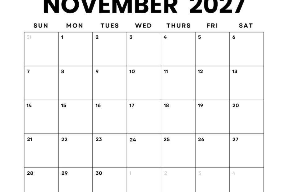 November 2027 Calendar Printable for Effortless Scheduling and Organization 1 il 1080xN.6810552688 r5x2