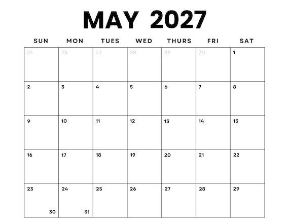 Ultimate Guide to Navigating Your May 2027 Calendar with Ease 51 il 570xN.6834694465 jwzy 2