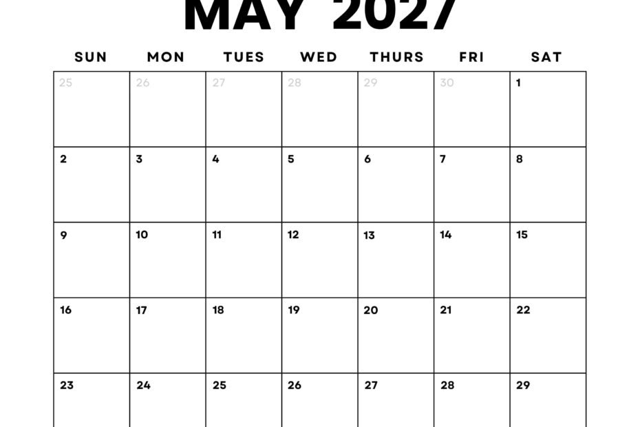 Download Your Free Printable Calendar for May 2027 Today 137 il fullxfull.6834694465 jwzy