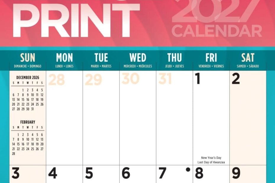 Top Large Wall Calendars to Watch for in 2027: Ultimate Guide and Reviews 53 202700003625