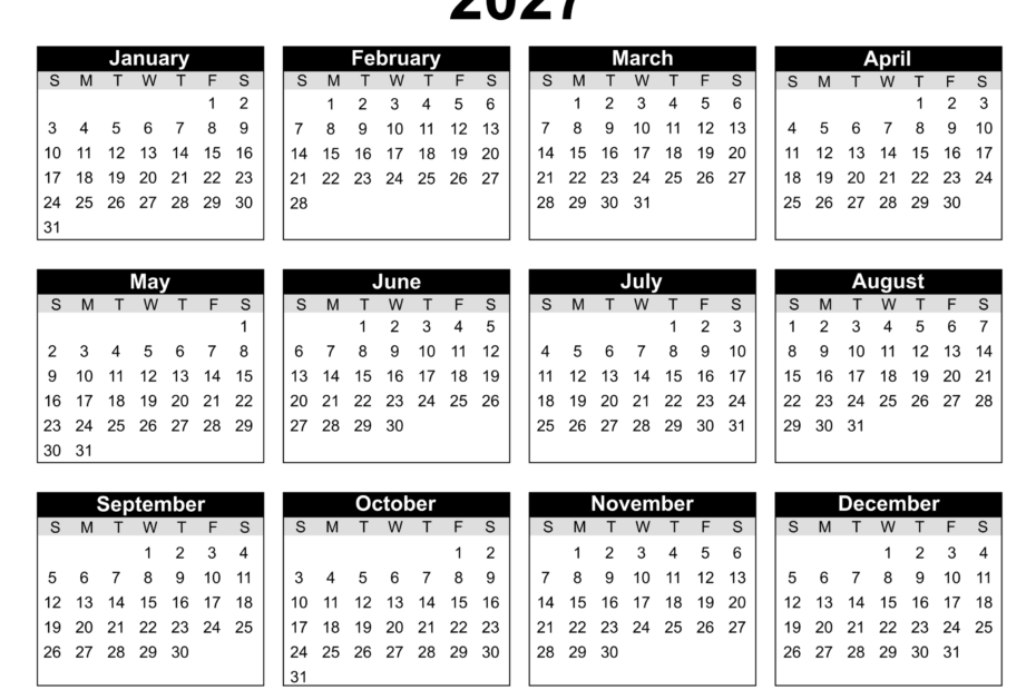 printable 2027 calendar dddddd 010101 14